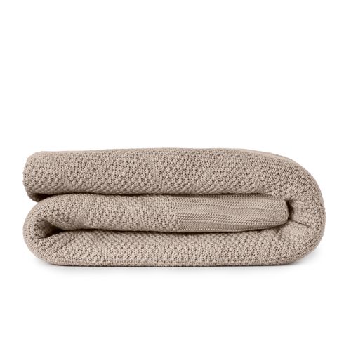 Manta Casal Tricot Losango - KAKI