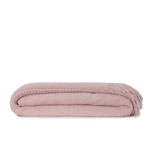 Manta Tricot Cashmere touch - ROSA