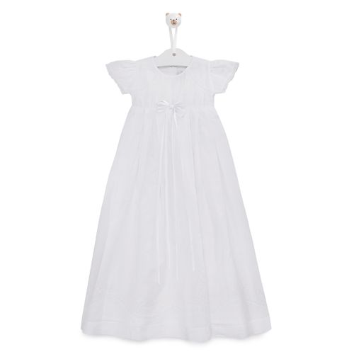 Mandrião Cambraia laço fitas - BRANCO