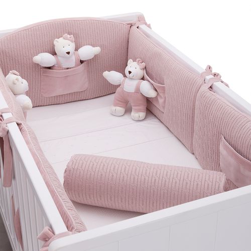 Protetor de Berço Urso Plush - ROSE