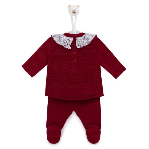 Saída de Maternidade Feminina Treccia - VERMELHO