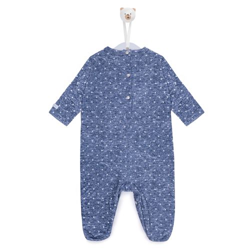 Macacão de Bebê Algodão Egípcio Stella - AZUL MARINHO
