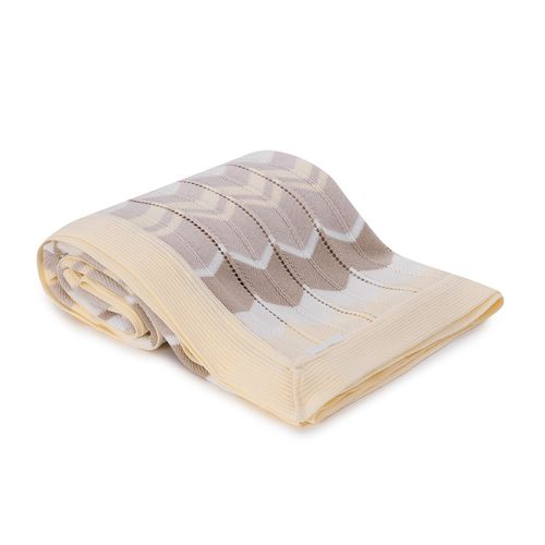 Manta para Saída de Maternidade Tricot Chevron - CRU