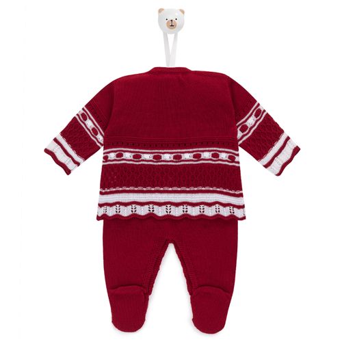 Conjunto de Saída de Maternidade com Manta Nastro - VRM/BCO