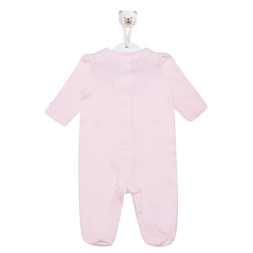 Macacão de Bebê bordado Borboletas - ROSA BB