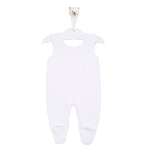 Saída de Maternidade Ponto trancinha - BRANCO