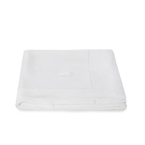 Manta para Saída de Maternidade Tricot Liscio - BRANCO