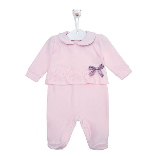 Macacão de Bebê Plush Laço Liberty - ROSA