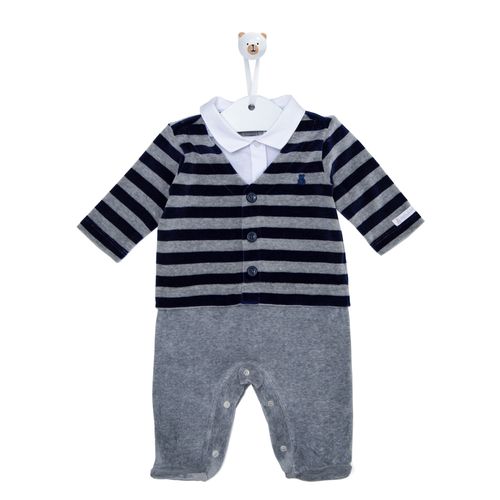 Macacão de Bebê Sport Plush - AZUL MARINHO