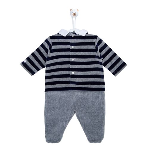 Macacão de Bebê Sport Plush - AZUL MARINHO