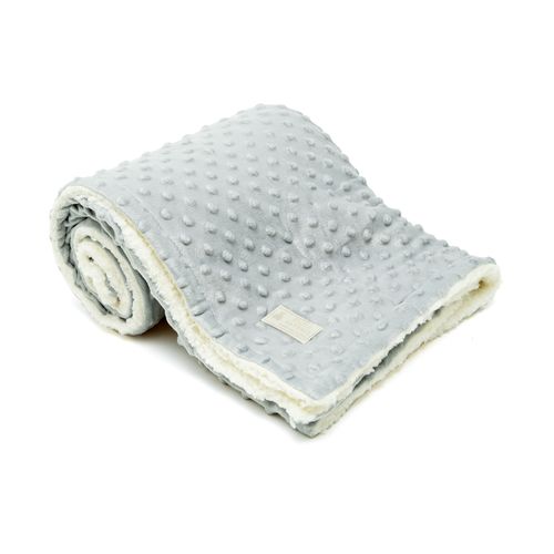 Manta Double Sherpa Poá - CINZA