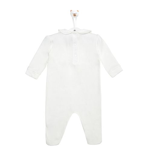 Macacão de Bebê Malha Brave Longo - OFF WHITE