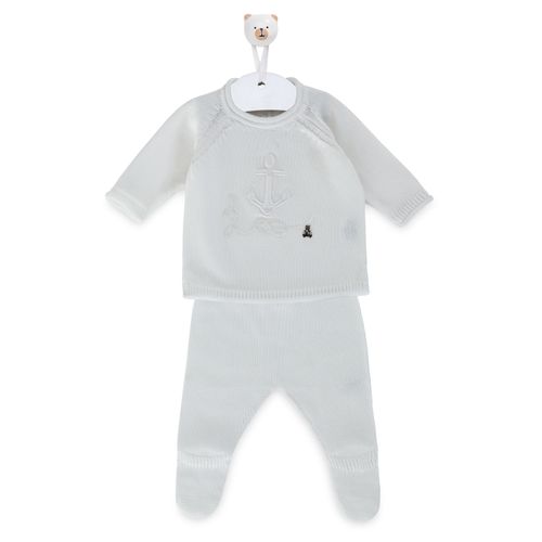 Saída de Maternidade Âncora - BRANCO