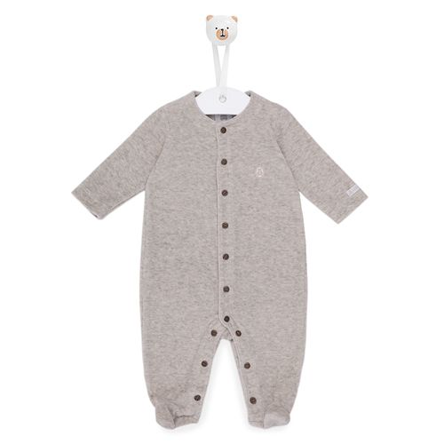 Macacão de Bebê Unissex Longo Plush I Love Mom - CRU