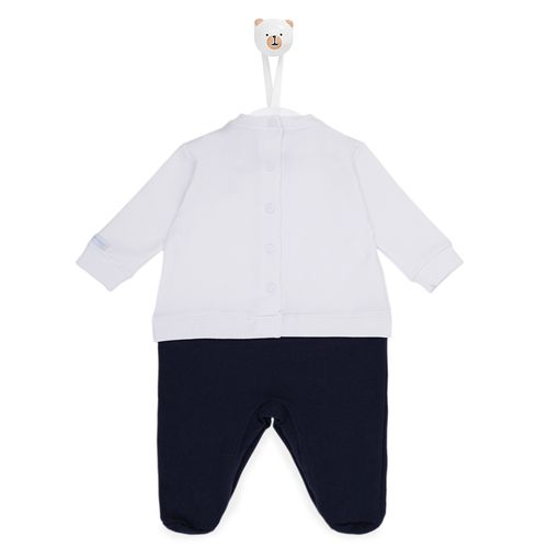Macacão de Bebê Sport Fleece - AZUL MARINHO