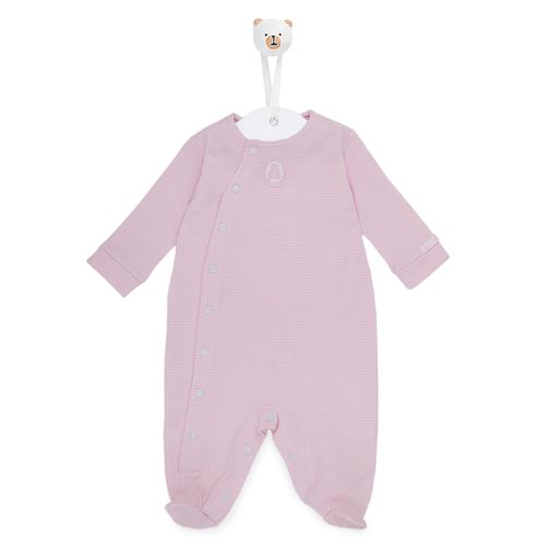 Macacão de Bebê Dupla Face Com Raposa - ROSA
