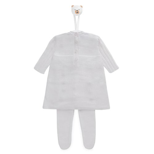 Saída de Maternidade Rococó Pérola - BRANCO