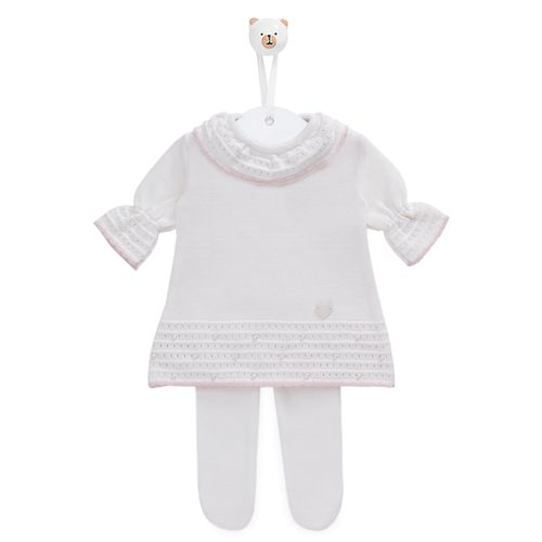 Saída de Maternidade Pérolas Delicadas - BRANCO
