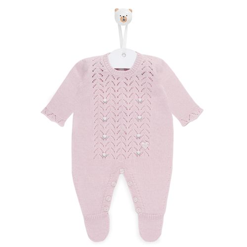 Saída de Maternidade Macacão Pied - ROSA