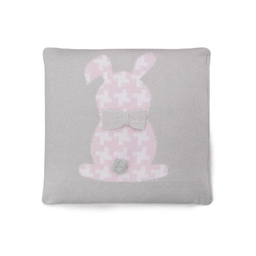 Almofada Quadrada Coelho Pied-de-Poule - ROSA BB
