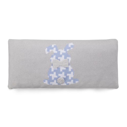 Almofada Retangular Coelho Pied-de-Poule - AZUL BB