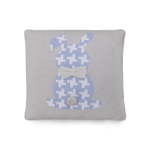 Almofada Quadrada Coelho Pied-de-Poule - AZUL BB