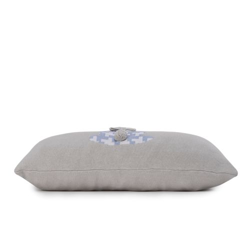Almofada Retangular Coelho Pied-de-Poule - AZUL BB