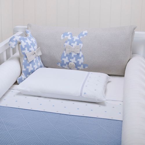 Rolo Lateral Unissex Canelado - BRANCO/ AZUL BB