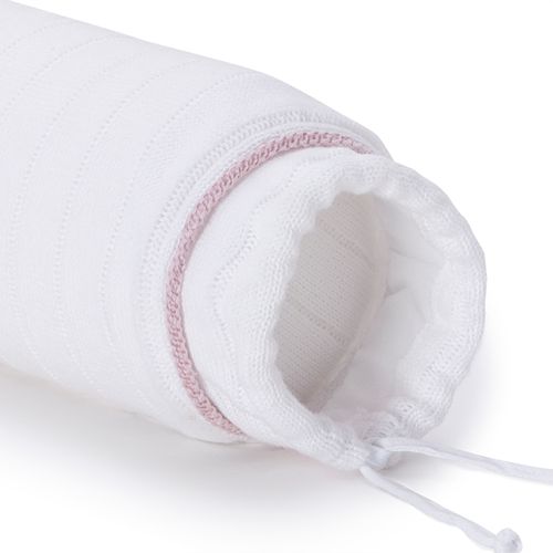 Rolo Lateral Unissex Canelado - BRANCO/ROSE