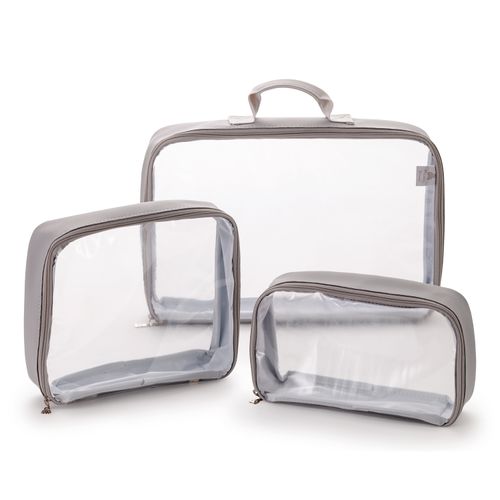 Kit Organizador de Mala de Bebê - CINZA