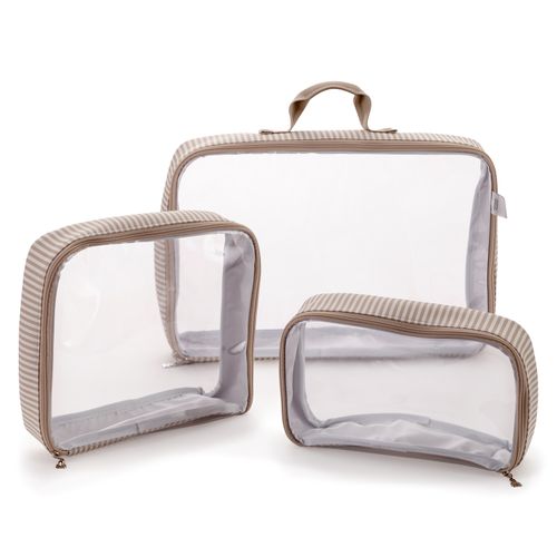 Kit Organizador de Mala de Bebê - KAKI