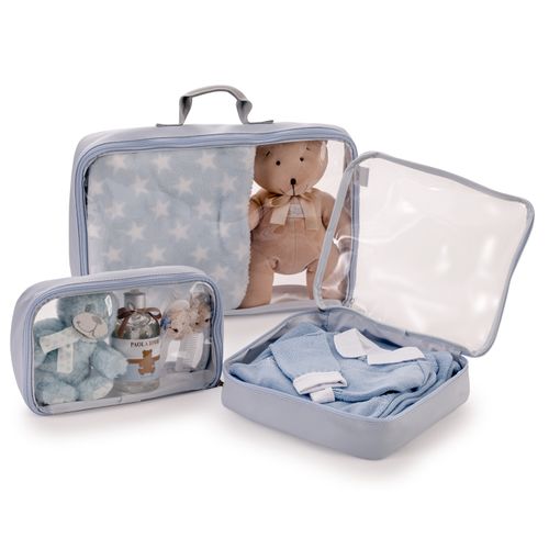 Kit Organizador de Mala de Bebê - AZUL