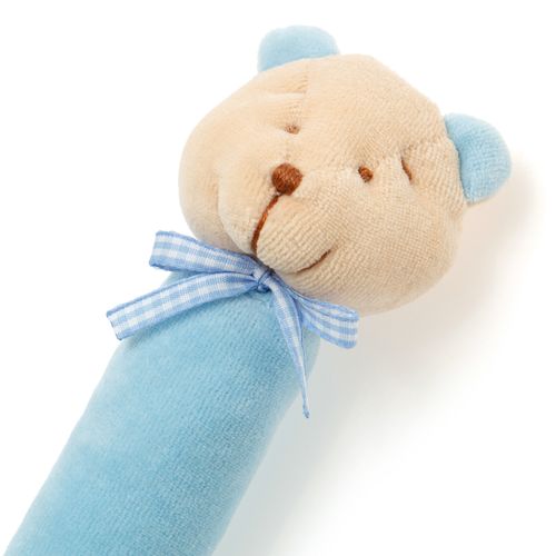 Chocalho de Pelúcia de Bebê Urso Bimbi - AZUL
