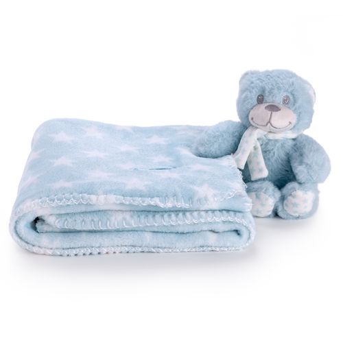 Manta Urso Star - AZUL