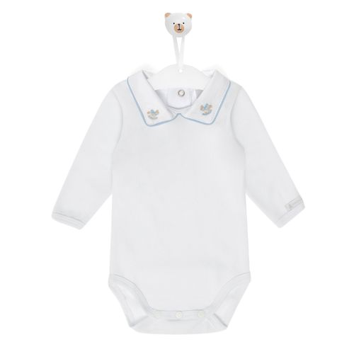 Body Bebê Manga Longa Cavalo de Pau - BRANCO