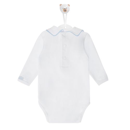 Body Bebê Manga Longa Cavalo de Pau - BRANCO
