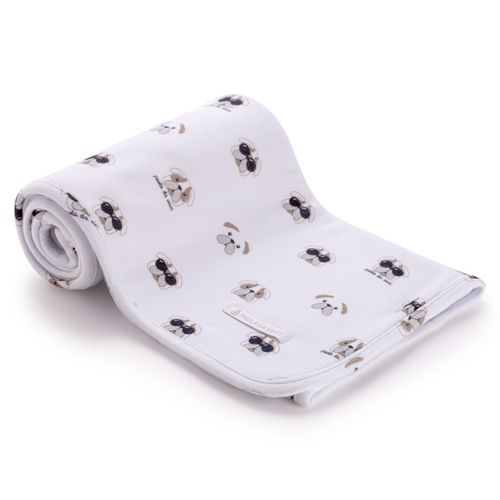 Manta Algodão Egípcio Mini Dogs - CINZA