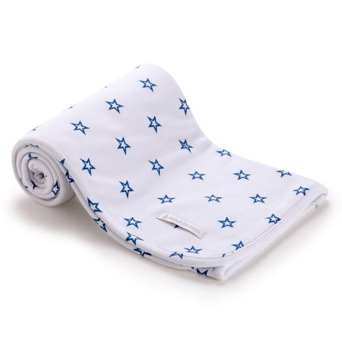 Manta Algodão Egípcio Star - AZUL JEANS