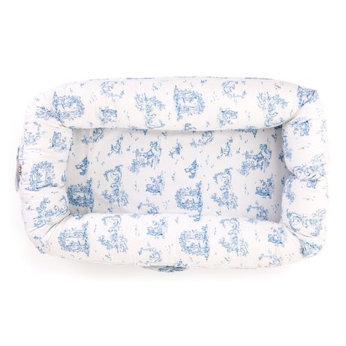 Ninho Unissex Toile de Jouy - AZUL