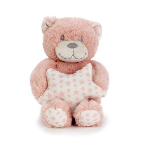 Pelúcia Unissex Urso Star - Tamanho P - ROSA