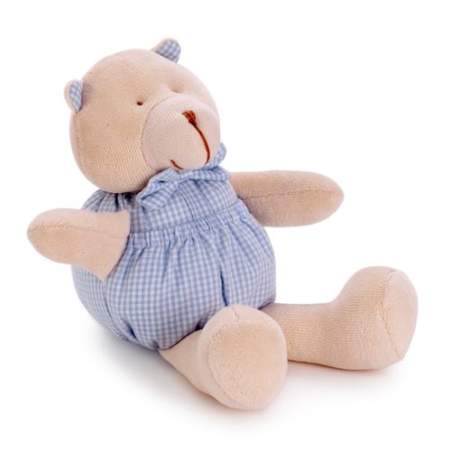 Porta Chupeta de Bebê Pelúcia Urso - AZUL
