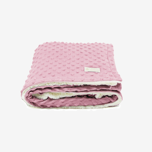 Manta Double Sherpa Poá - ROSE