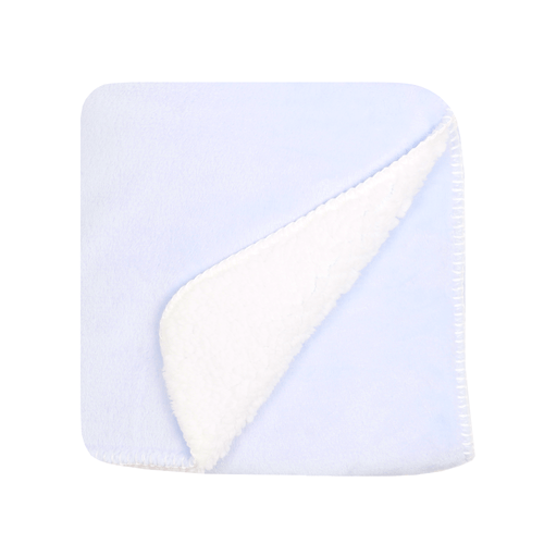 Manta Sherpa Liso - AZUL
