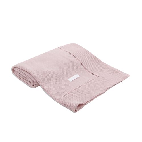 Manta para Saída de Maternidade Tricot Liscio - NUDE