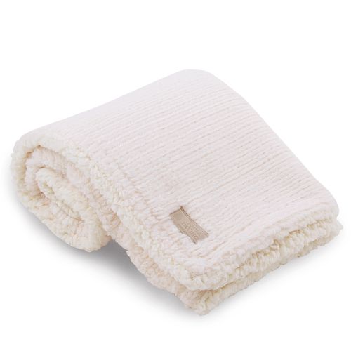 Manta Bebê Treccia Double Sherpa - OFF WHITE