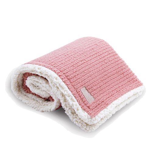 Manta Bebê Treccia Double Sherpa - ROSE
