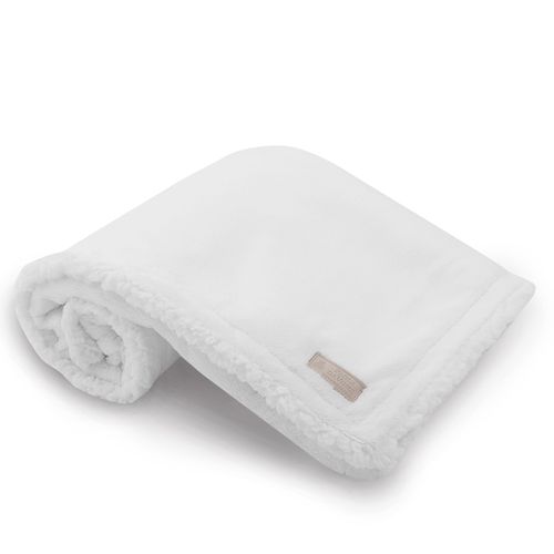Manta Bebê Pulito Double Sherpa - BRANCO