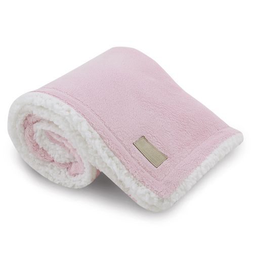 Manta Bebê Pulito Double Sherpa - ROSA BEBE