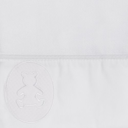 Conjunto Mini Fralda Bordado Urso Bimbi - BRANCO