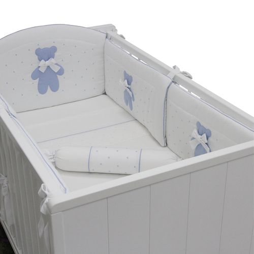 Protetor de Berço Urso Bimbi - AZUL